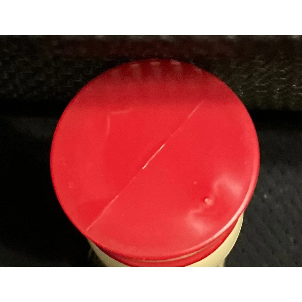 Vintage Men's Shaving Barber Brush Unmarked Red & Cream Handle Used